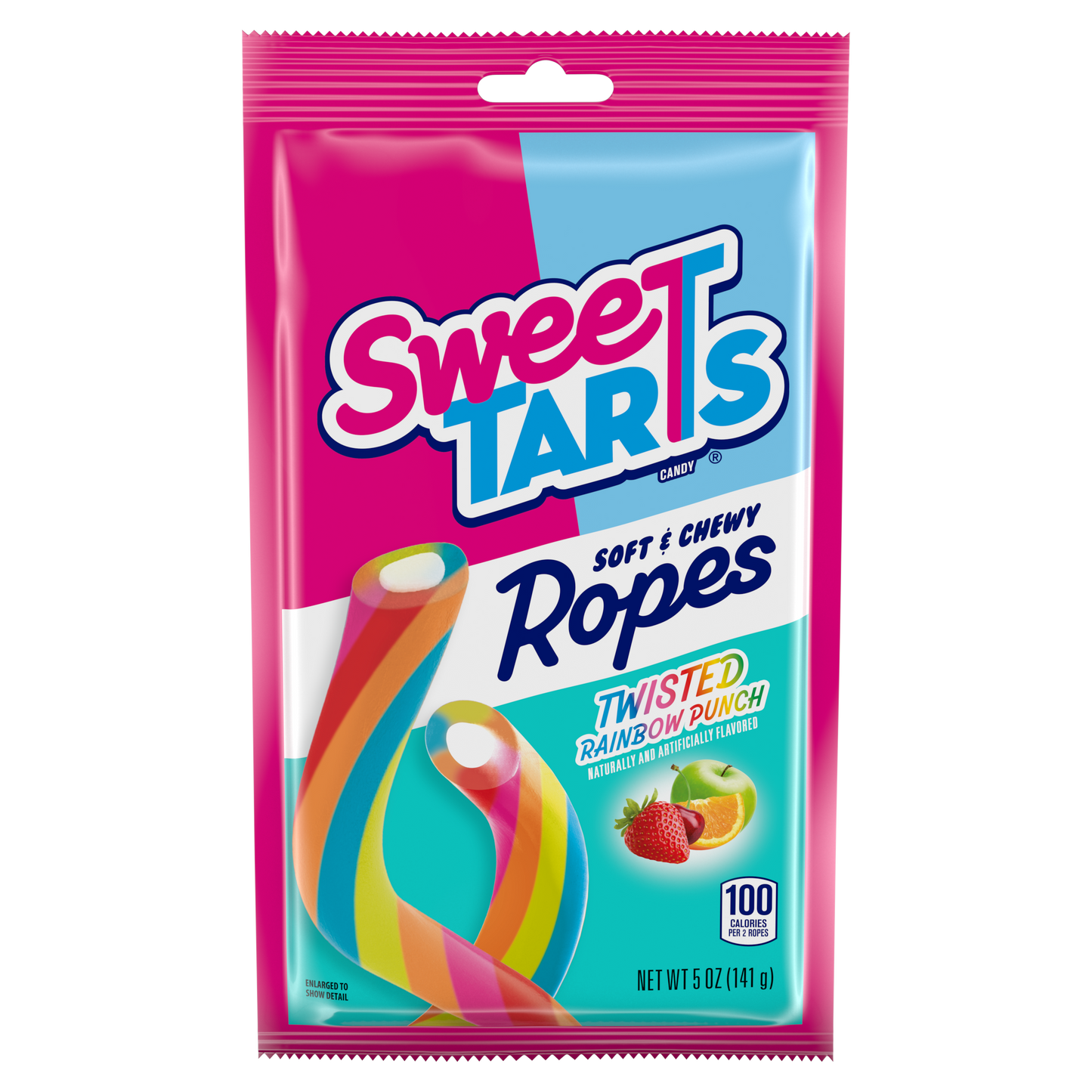 Sweet Tarts Ropes Twisted Rainbow Punch Naturally And Artificially Flavored 3 Oz