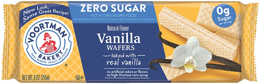 Voortman Bakery Vanilla Wafers Zero Sugar 9 Oz