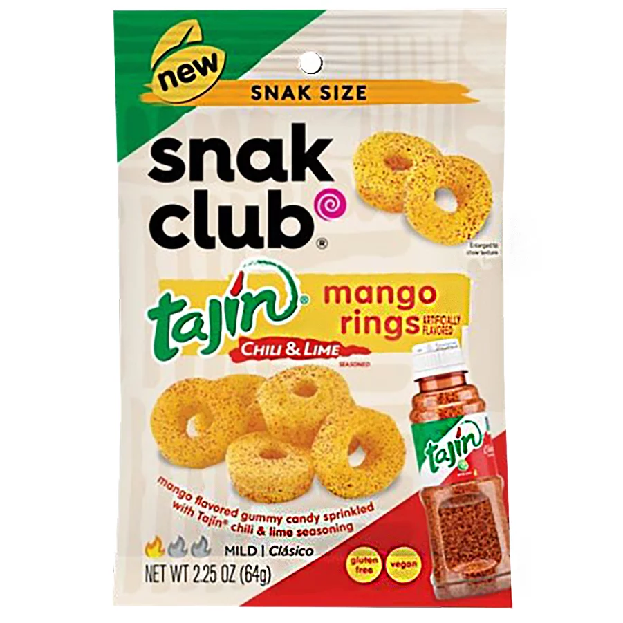 Tajin Snak Club Chili & Lime Mango Rings 2.25 Oz