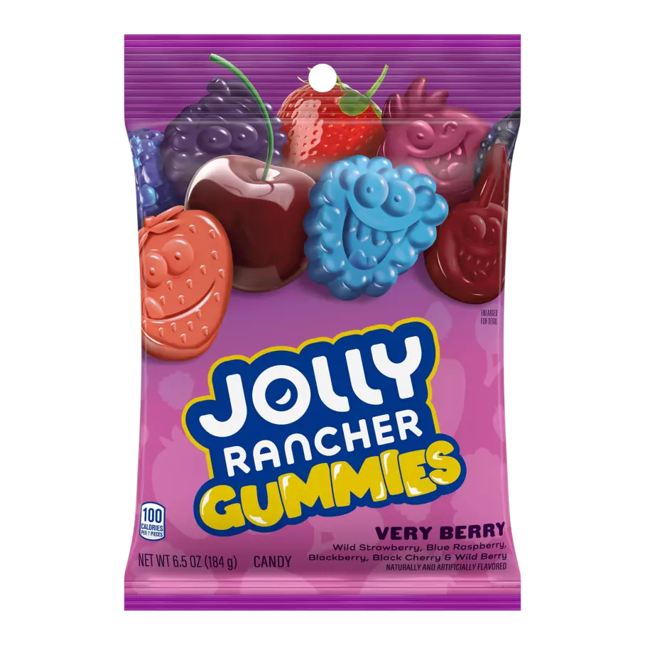 Jolly Rancher Sour Gummies Wild Berry 6.5 Oz