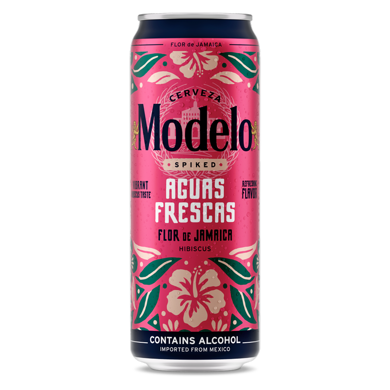 Cerveza Modelo Spiked Agua Frescas Flor De Jamaica 12 Oz