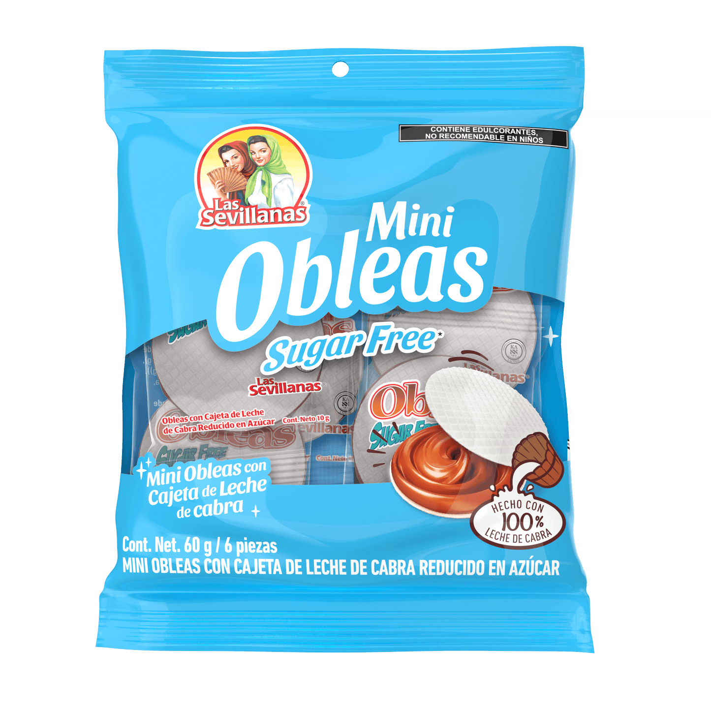 Las Sevillanas Mini Obleas Sugar Free Pack 6