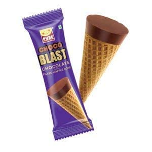 Pure Temptation Choco Blast Gold Chocolate Fille Waffle Cone 1 Ct