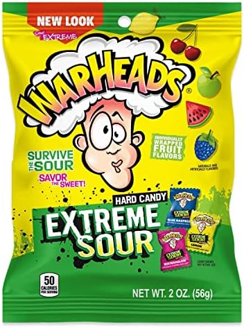 Warheads Hard Candy Extreme Sour 1.02 Oz