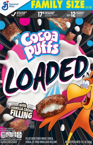 General Mills Cocoa Puffs Loaded With Vanilla Creme Filling 15.1 Oz