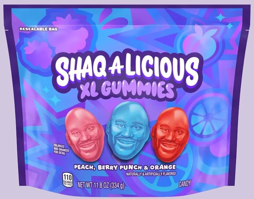 Shaq A Licious Xl Gummies Peach, Berry Punch & Orange 11.8 Oz