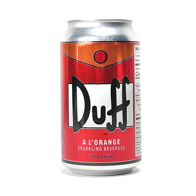 The Simpsons Duff A L Orange - Sparkling Beverage