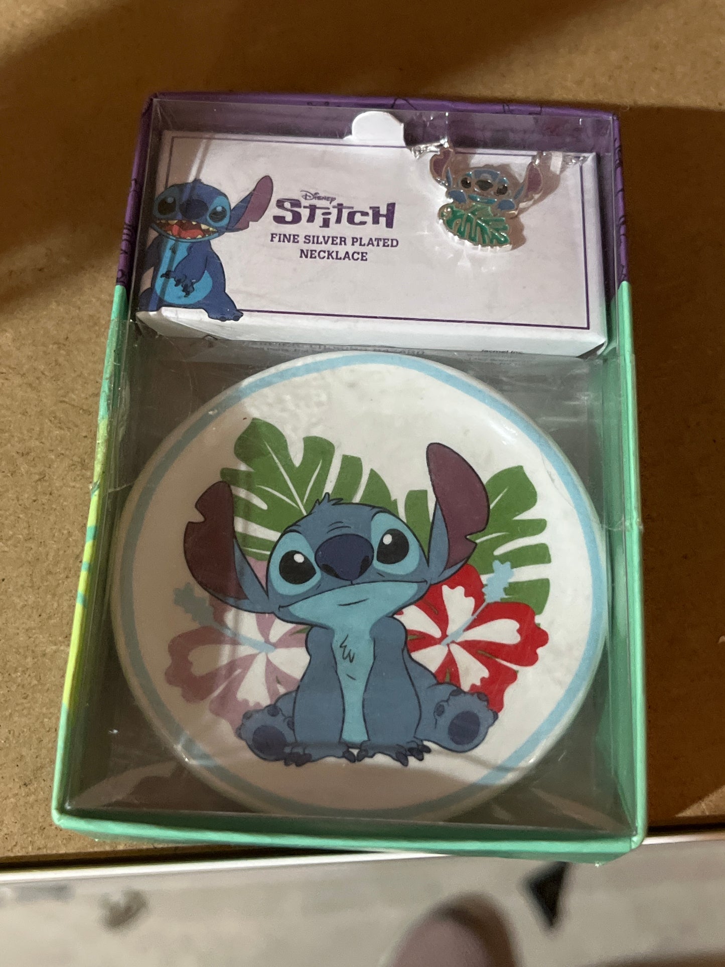 Disney Stitch Fine Silver Plated Necklace