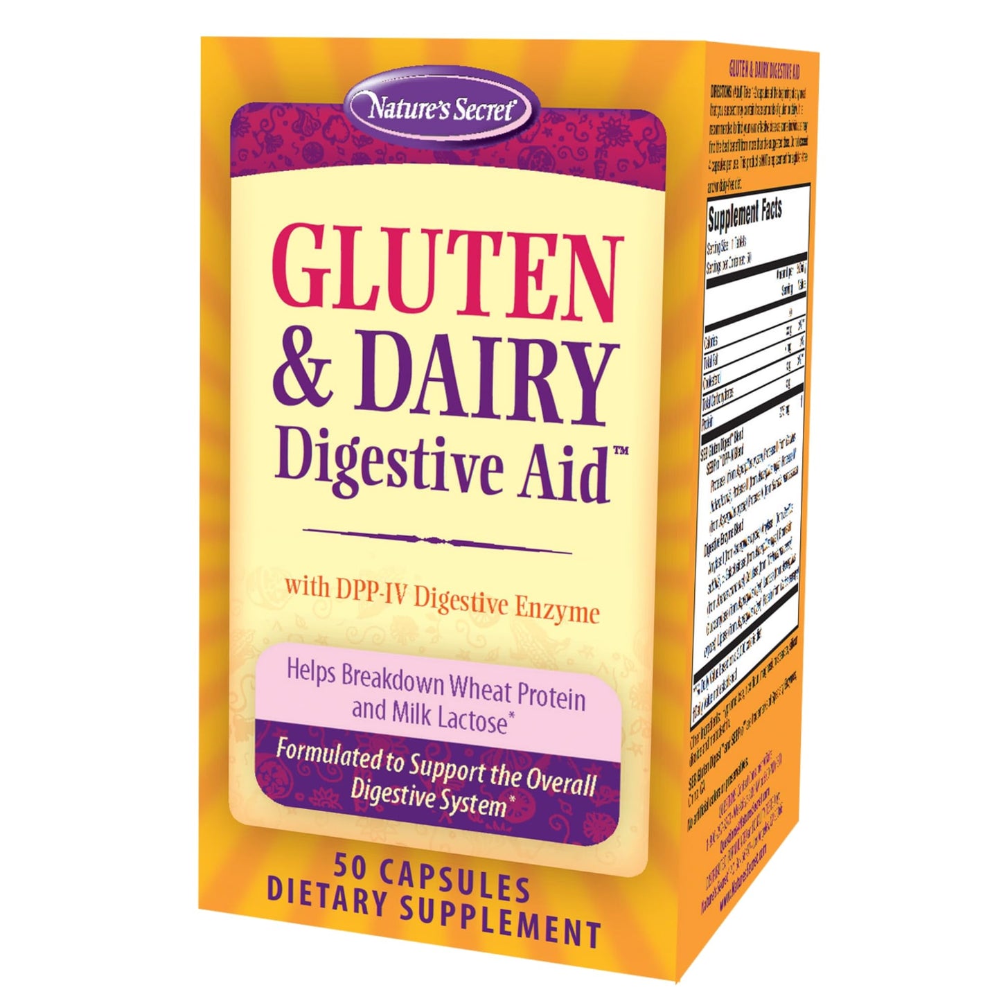 Nature'S Secret Gluten & Dairy Digestive Aid 50 Capsules