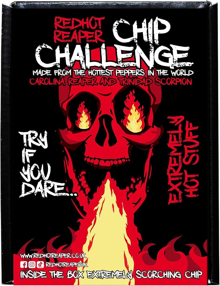 Red Hot Reaper 1X Chip Challenge Más Caliente Chip