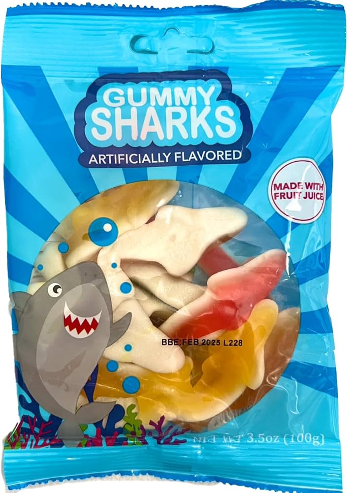Gummy Sharks 3.5 Oz