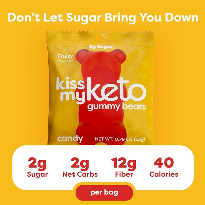 Kiss My Keto Gummy Bears 0.79 Oz