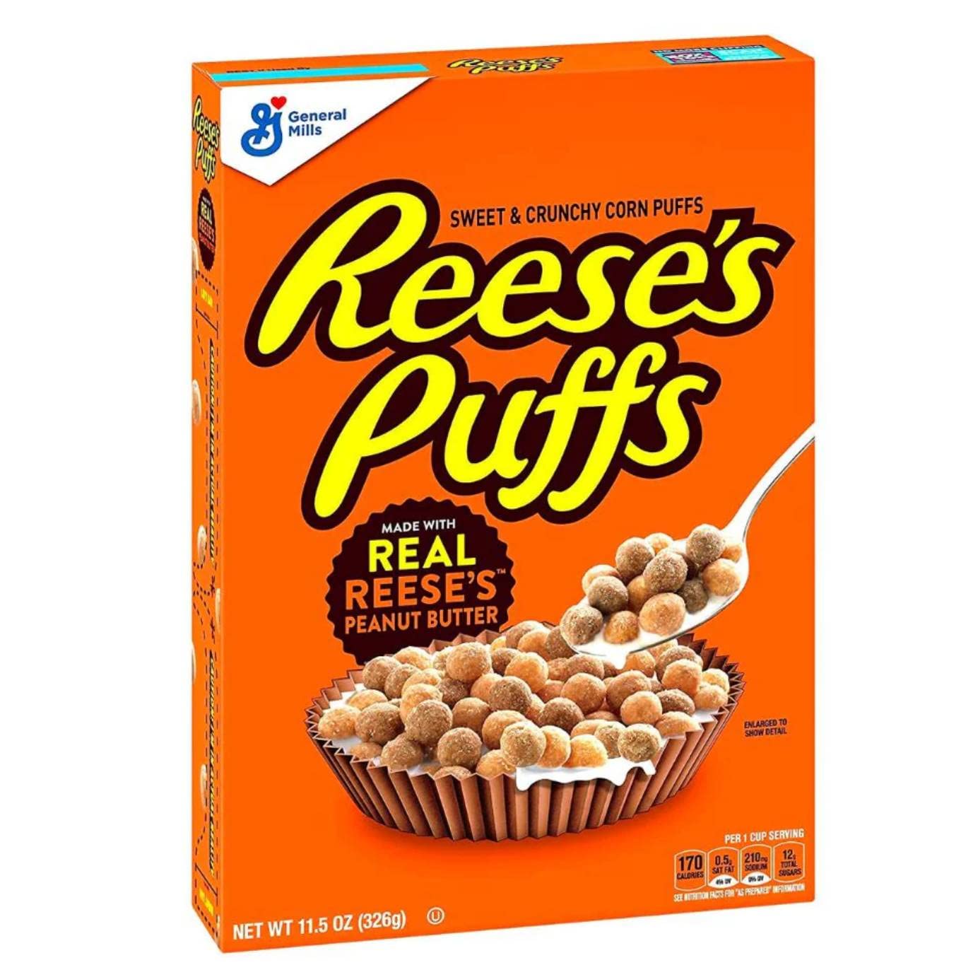 General Mills Reeses Puffs Sweet & Crunchy Corn Puffs 11.5 Oz