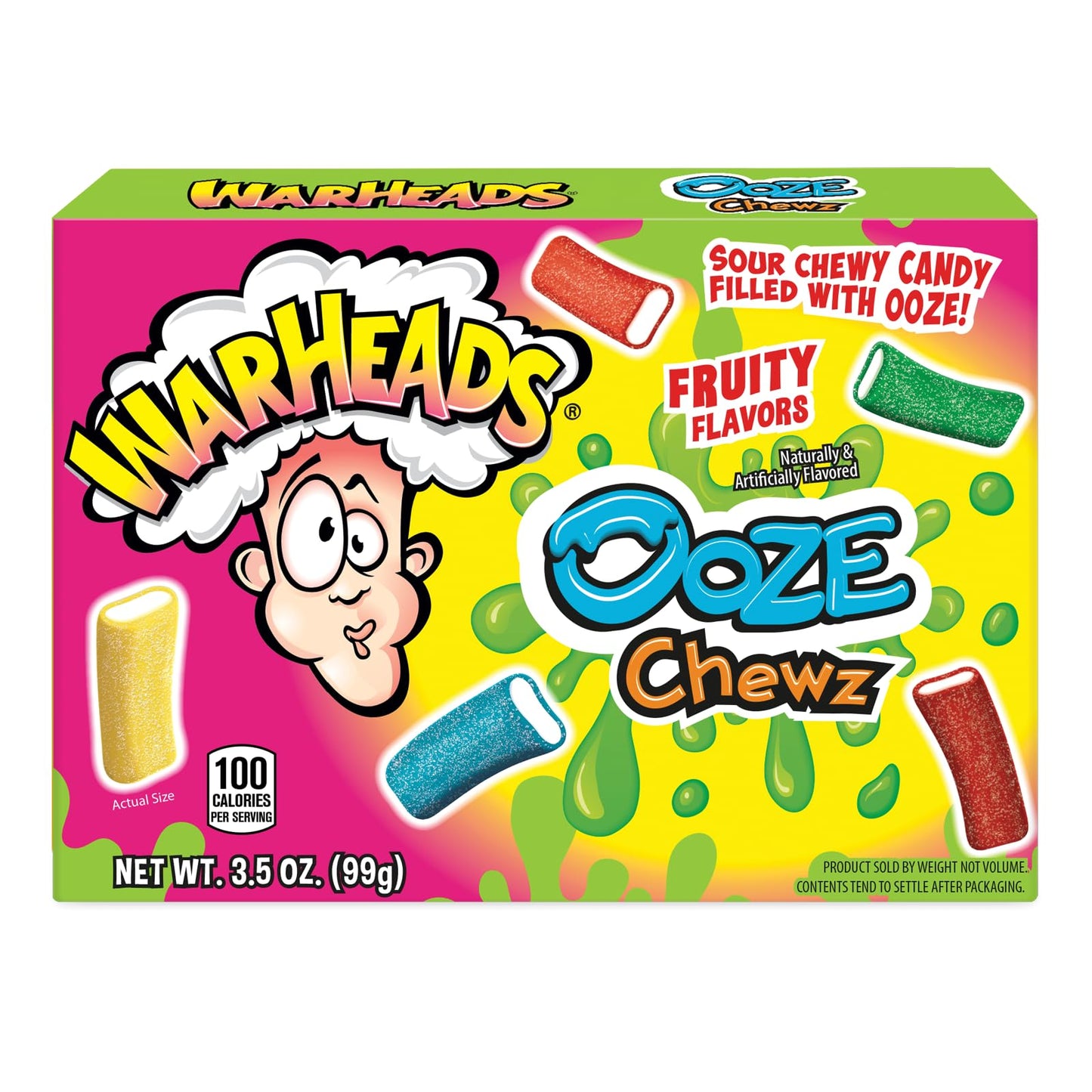Warheads Ooze Chewz 3.5 Oz