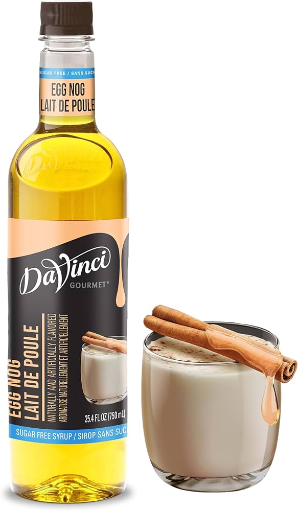 Da Vinci Gourmet Egg Nog Lait De Poule Sugar Free Syrup 25.4 Fl