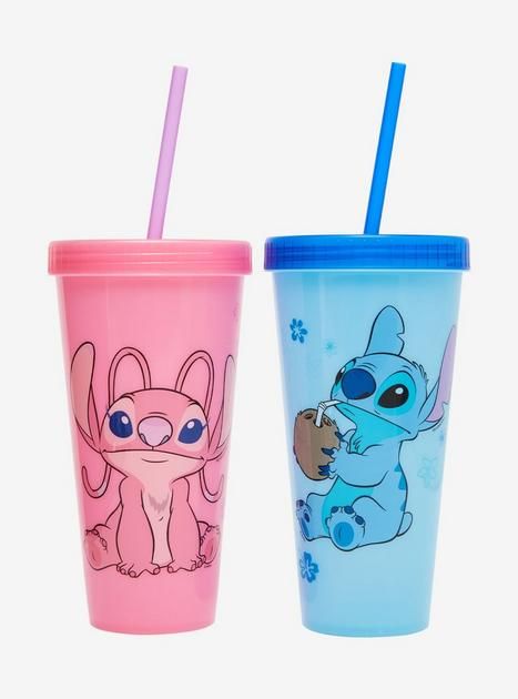 Disney Lilo & Stitch: The Series Angel & Stitch Color Change Carnival Cup Set 24Oz