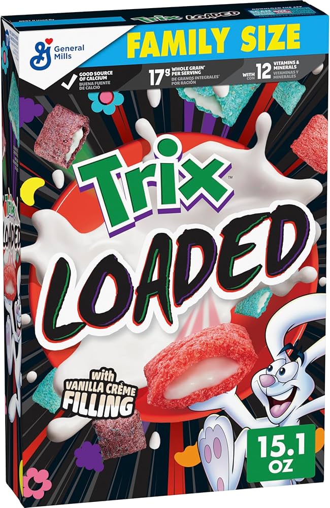 Trix Loaded With Vanilla Creme Filling Family Size 15.1 Oz