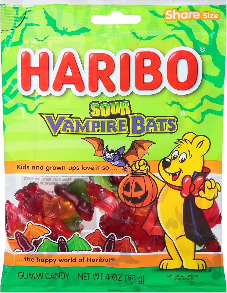 Haribo Sour Bats 4 Oz