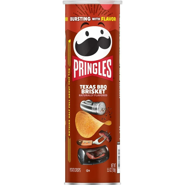 Pringles Texas Bbq Brisket Naturally Flavored 5.5 Oz