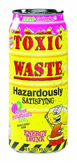 Toxic Waste Energy Drink Seismic Strawberry Kiwi 16 Oz