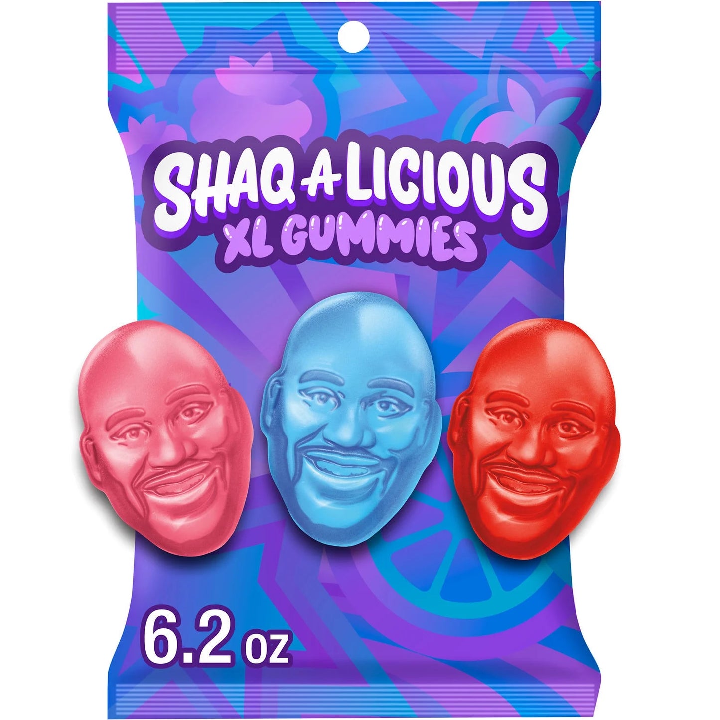 Shaq A Licious Xl Gummies Peach, Berry Punch & Orange 6.2 Oz