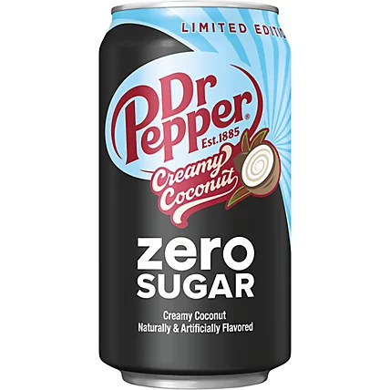 Dr Pepper Creamy Coconut Zero Sugar 12 Fl