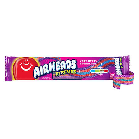 Airheads Xtremes Candy Very Berry 2 OZ