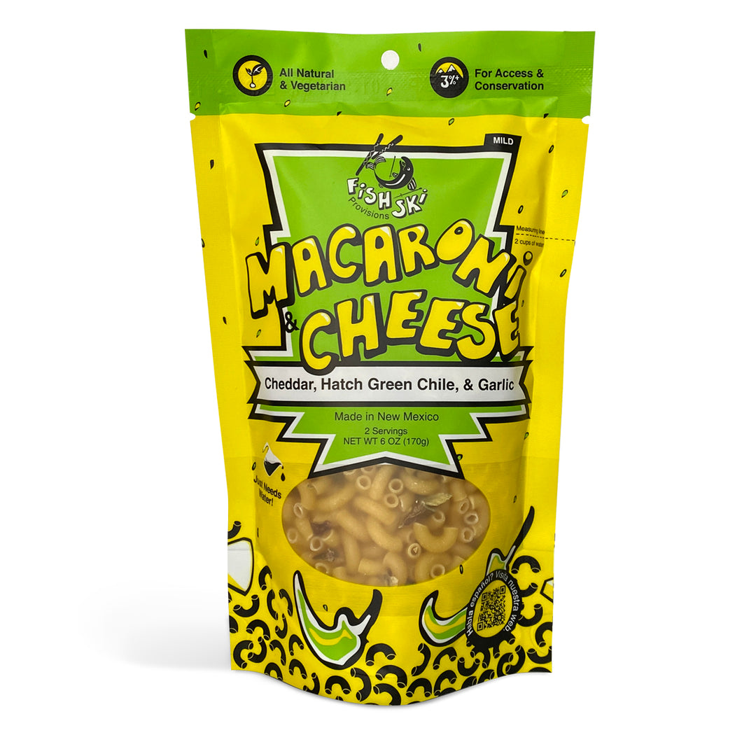 Fishski Provisions Macaroni And Cheese Cheddar, Hatch Green Chile, & Garlic 6 Oz