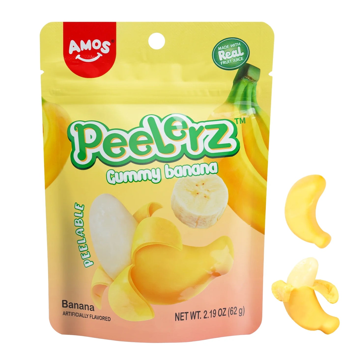 Amos Peelerz Gummy Banana 3 Oz