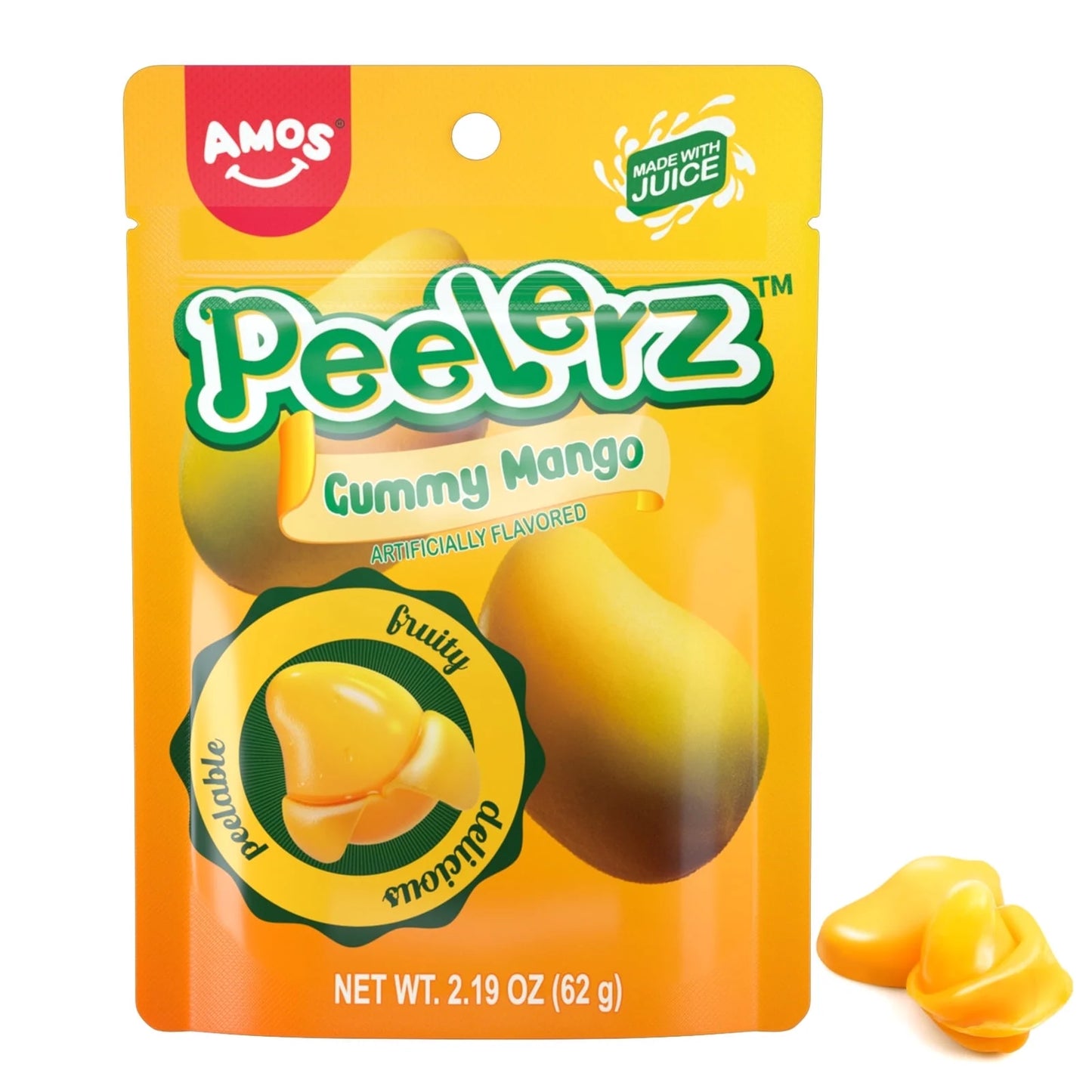 Amos Peelerz Gummy Mango 3.5 Oz