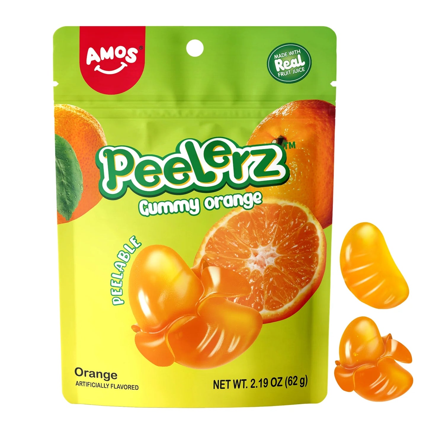 Amos Peelerz Gummy Orange 3 Oz