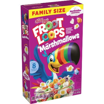 Kelloggs Froot Loops With Marshmallows 16.2 Oz