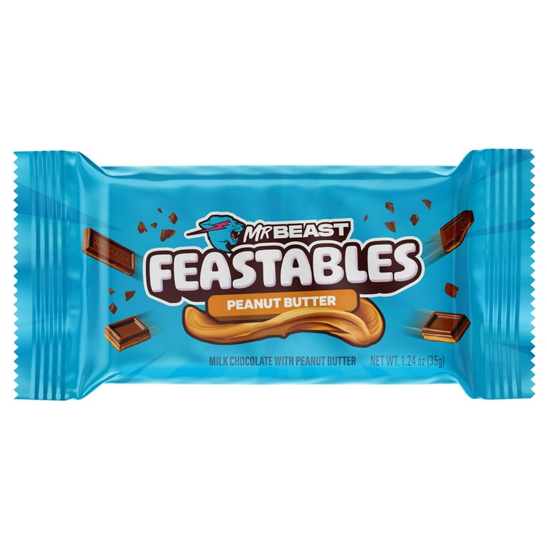 Mr Beast Feastables Peanut Butter 1.24 Oz