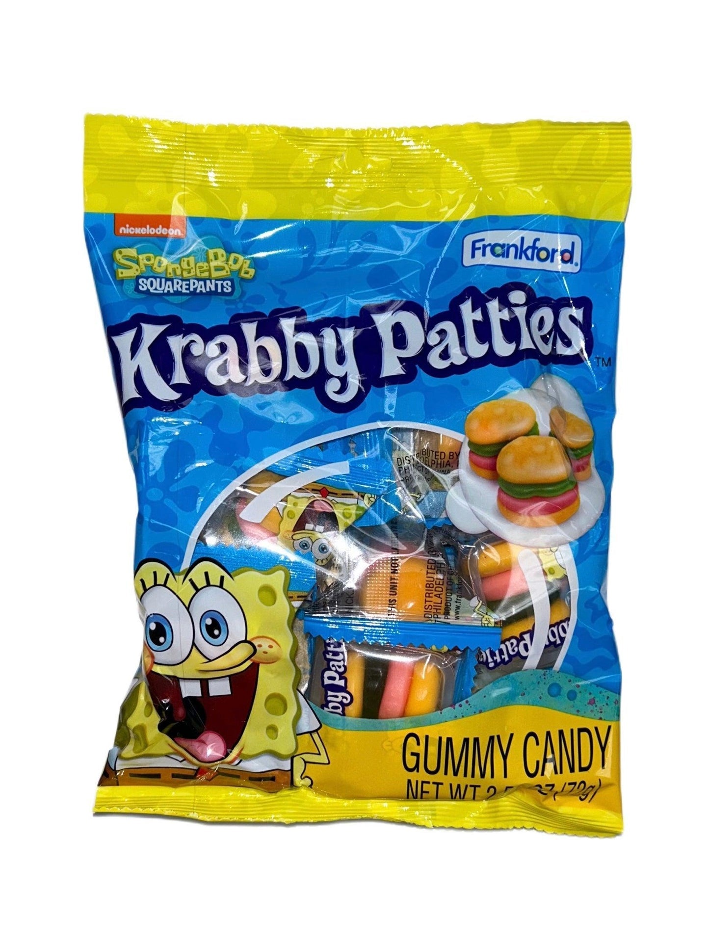 Frankford Spongebob Squarepants Krabby Patties Gummy Candy 2.54 Oz