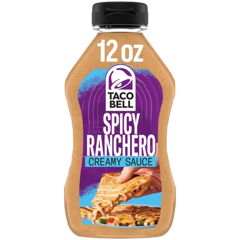 Taco Bell Spicy Ranchero Creamy Sauce 12 Fl