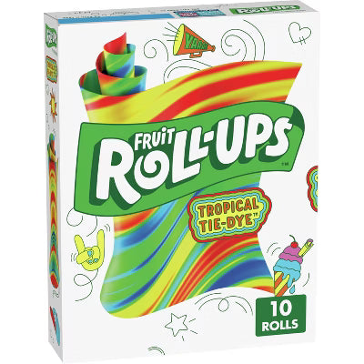 Fruit Roll-Ups Tropical Tie-Dye 10-0.5 oz