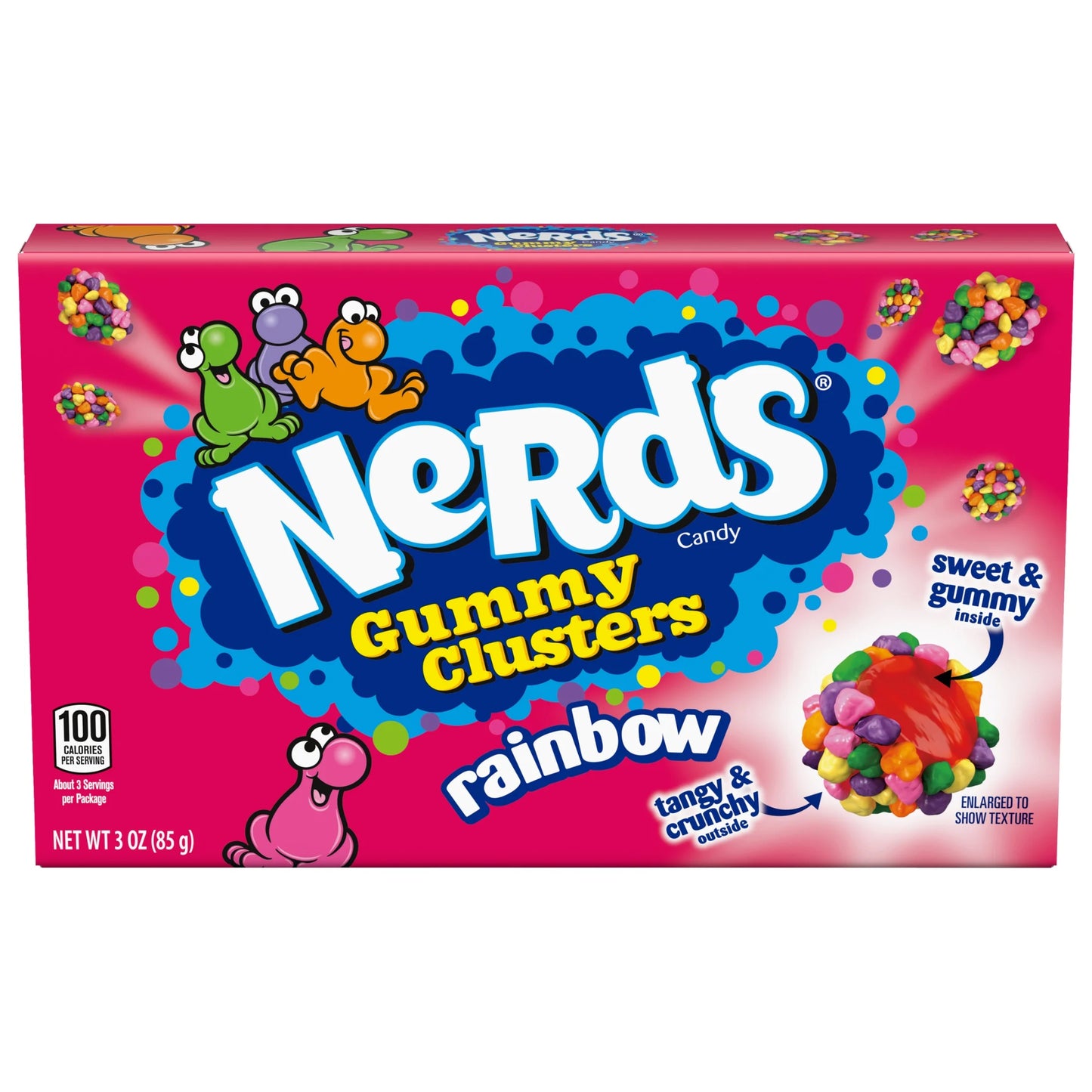 Nerds Gummy Clusters Rainbow 3 Oz 85 G
