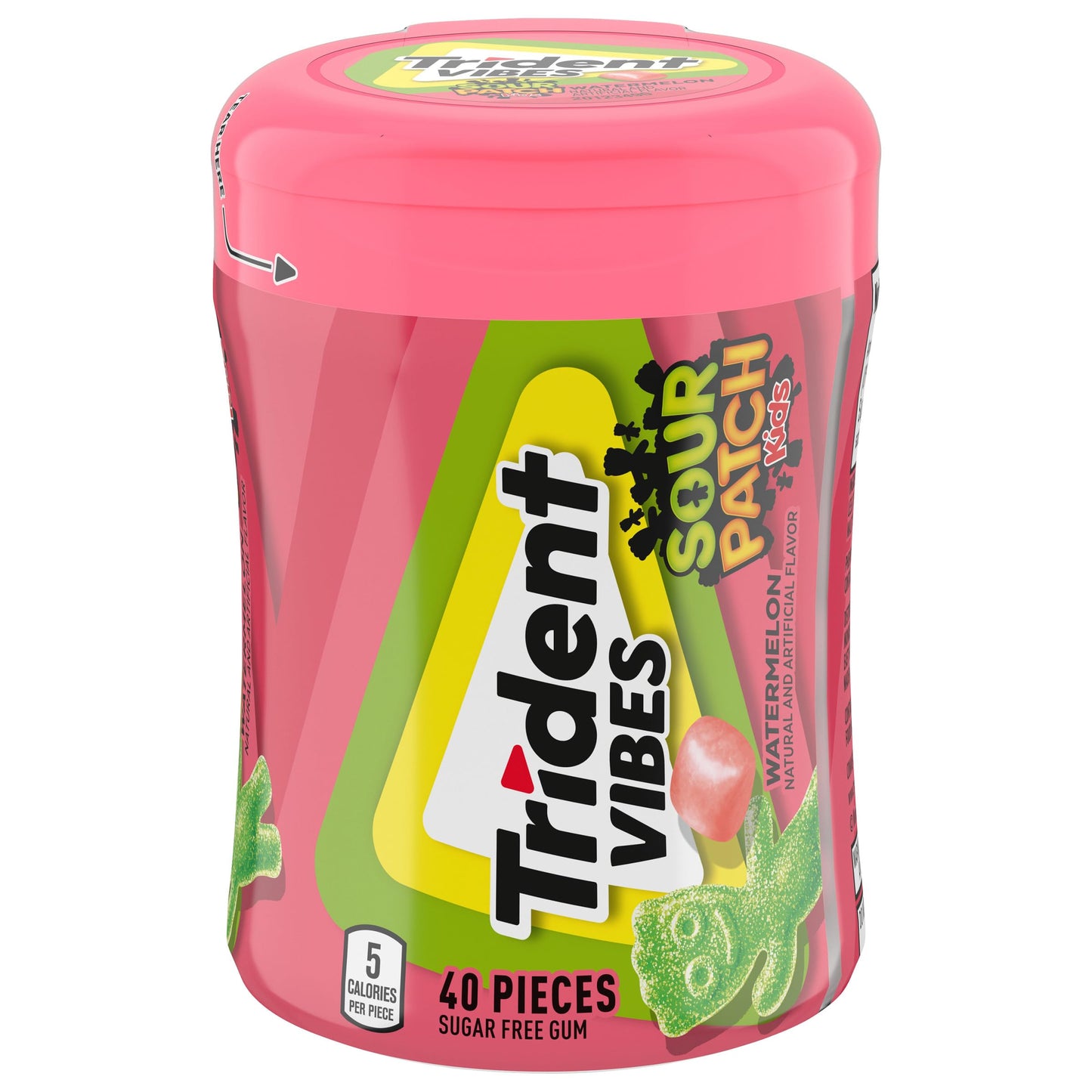 Trident Vibes Sour Patch Kids Watermelon 40 Ct