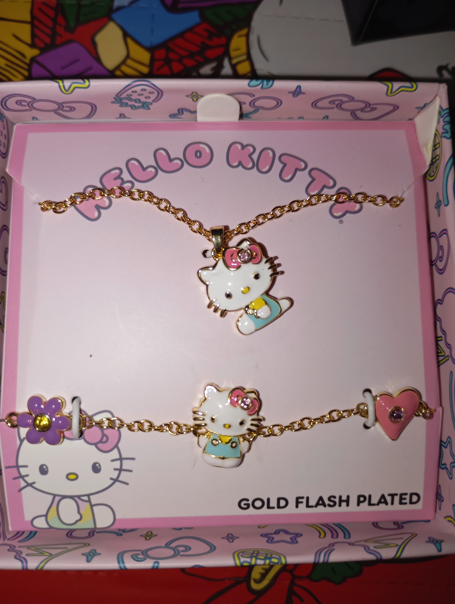 Collar Y Pulsera Hello Kitty