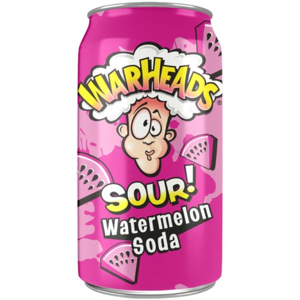 Warheads Sour Watermelon Soda 12 Fl