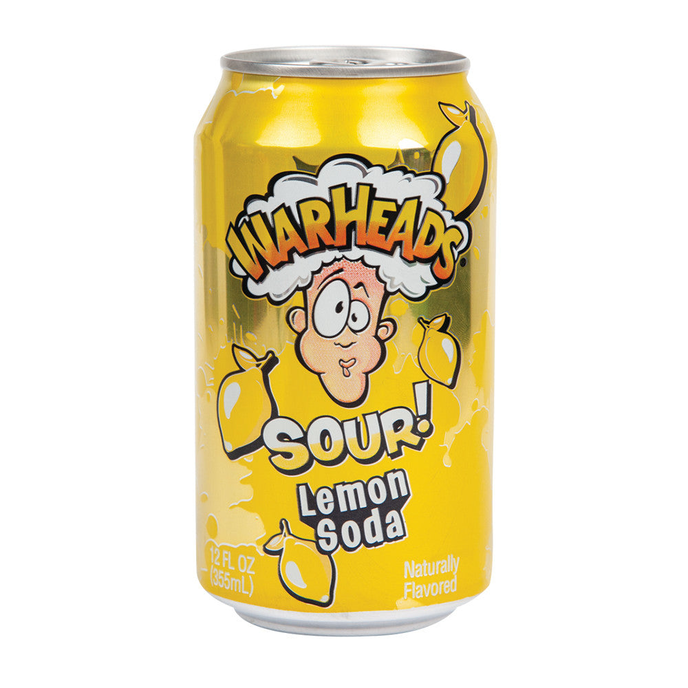Warheads Sour Lemon Soda 12 Fl