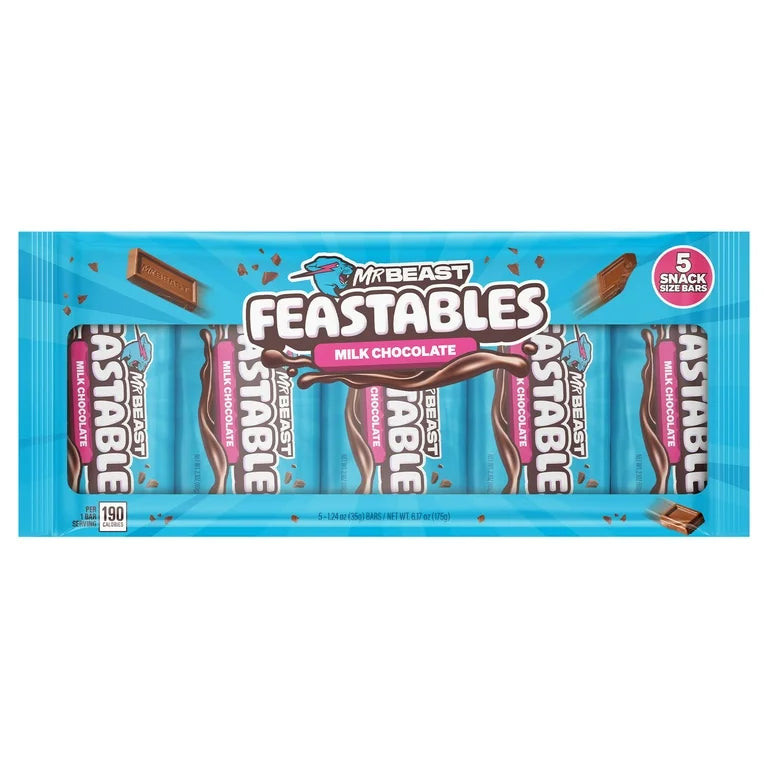 Mr Beast Feastables Milk Chocolate 5-1.24 Oz
