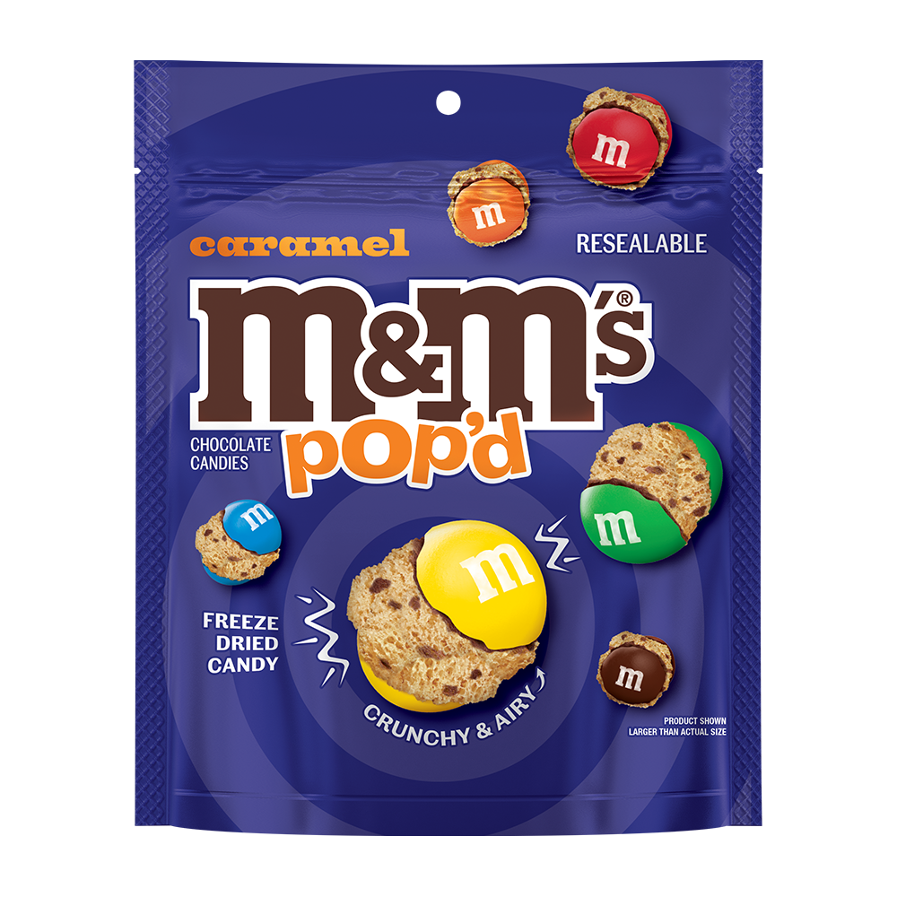 M&M popd caramel 5.5oz