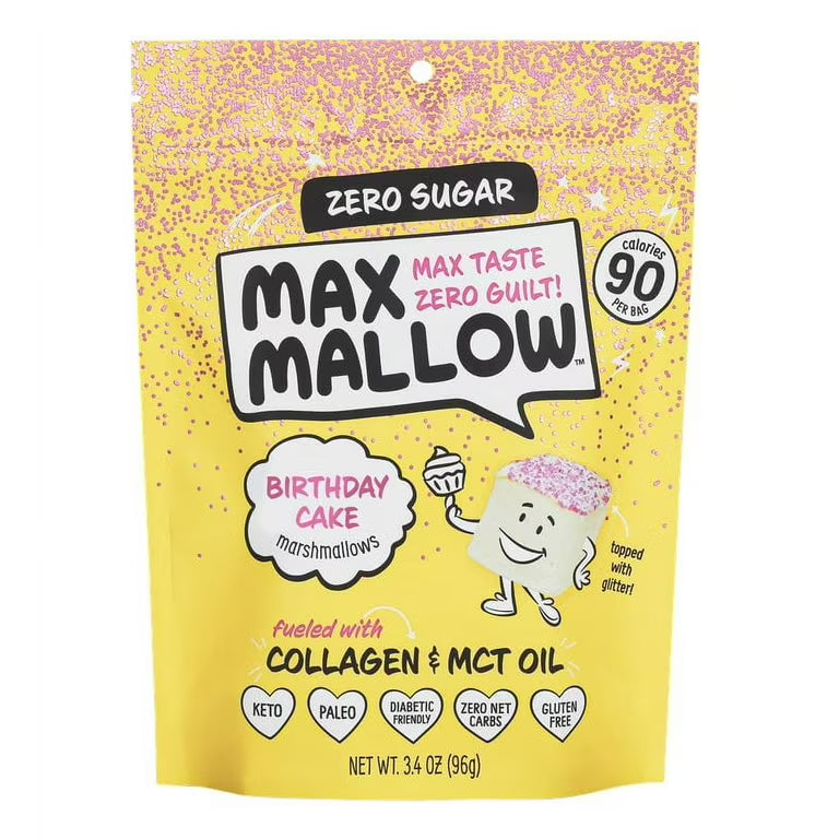 Max Mallow Zero Sugar Birthday Cake 3.4oz