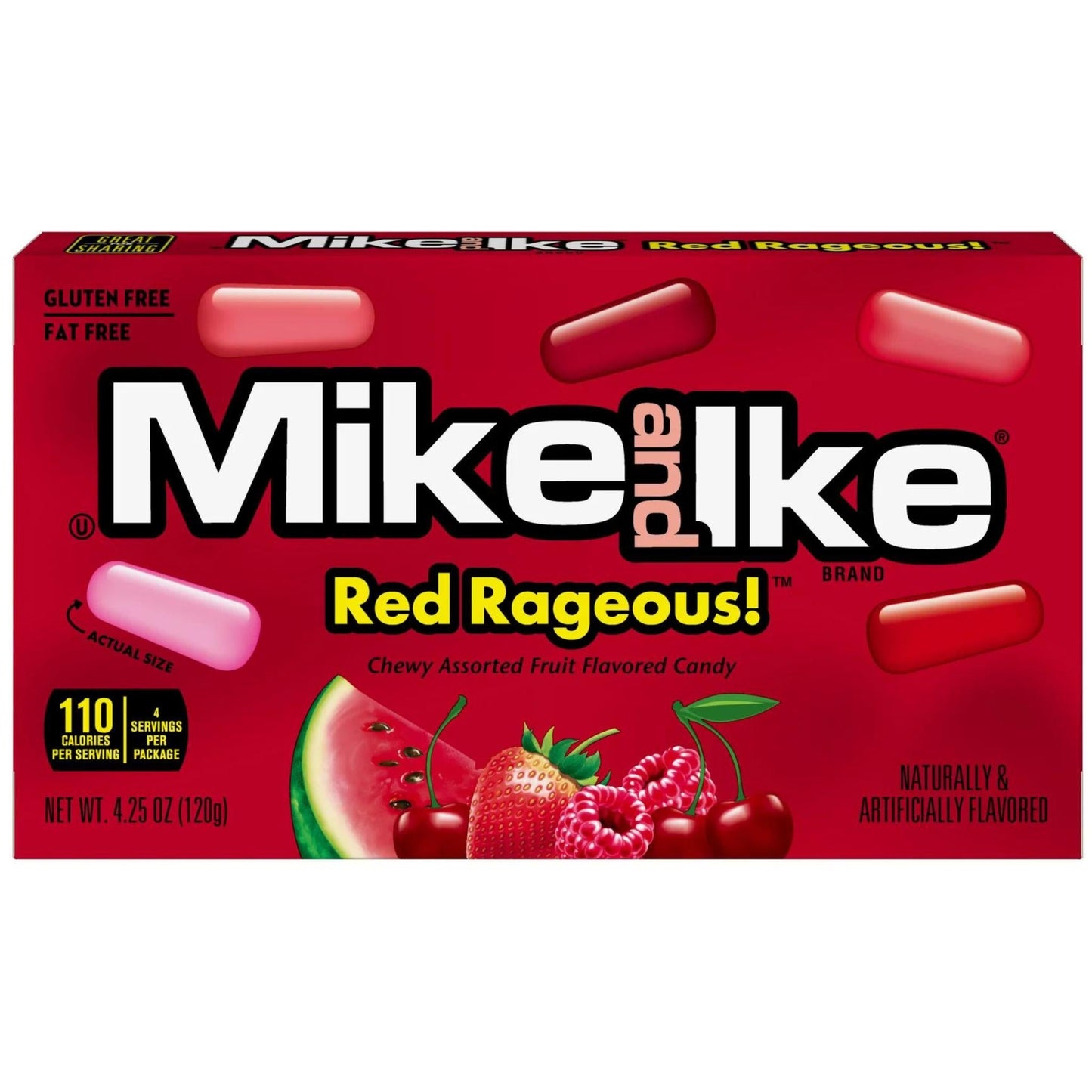 Mike And Ike Red Rageous 4.25 Oz