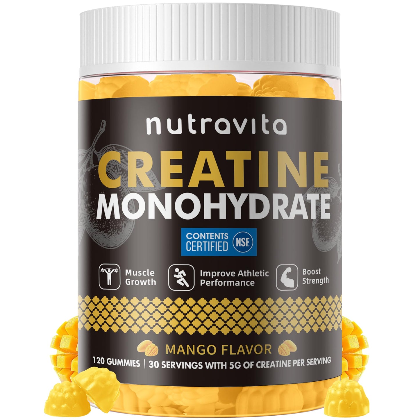 Nutravita Creatine Monohydrate Mango Flavor