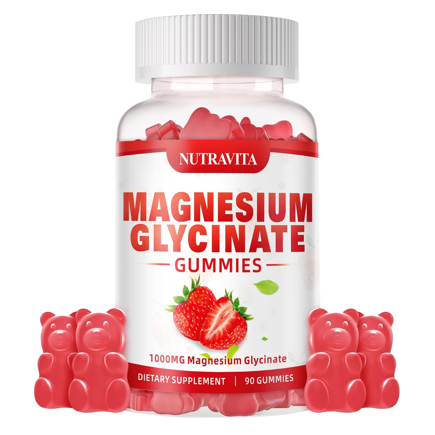 Nutravita Magnesium Glycinate 1000Mg 90 Gummies