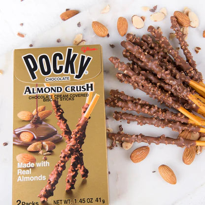 Glico Pocky Crunchy Almond Crush 2 Packs 1.79 Oz