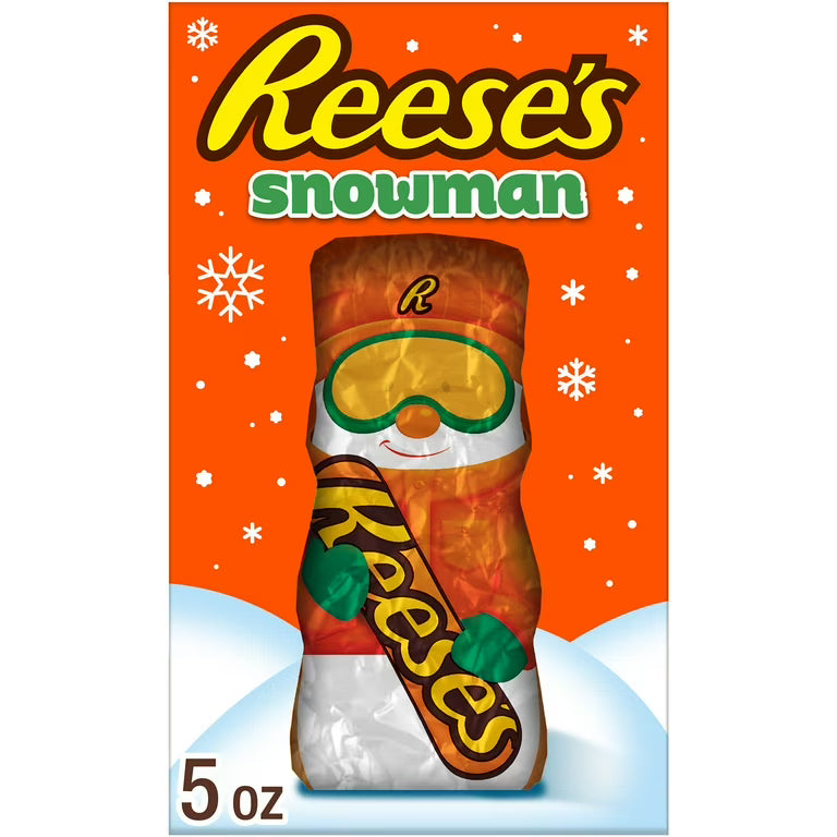 Reeses Snowman Milk Chocolate & Peanut Butter 5 Oz