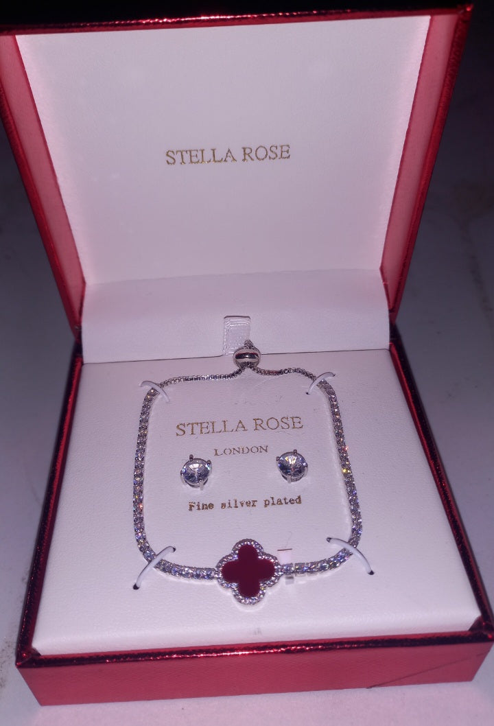 Conjunto Collar Y Aretes Stella Rose London